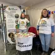 Bow Foodbank volunteers at Urban Makers Market